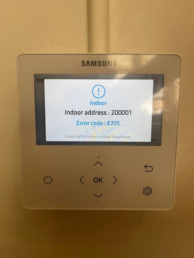Samsung Air Conditioner Error Codes
