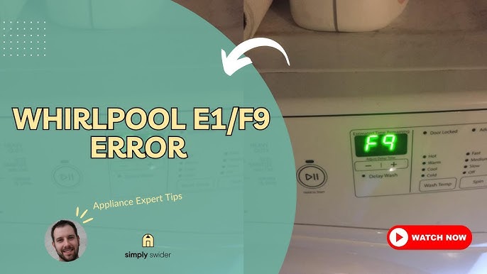 Whirlpool Washer Error Code E2 F9