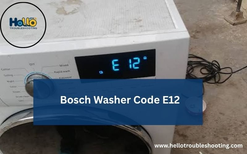 Bosch Washer Code E12-FI