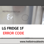 Lg Fridge 1F Error Code-FI