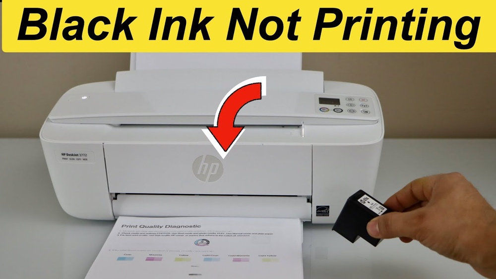 Black Ink Not Working Hp Printer