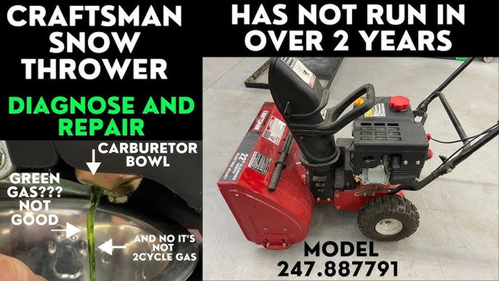 Craftsman Snowblower Problems