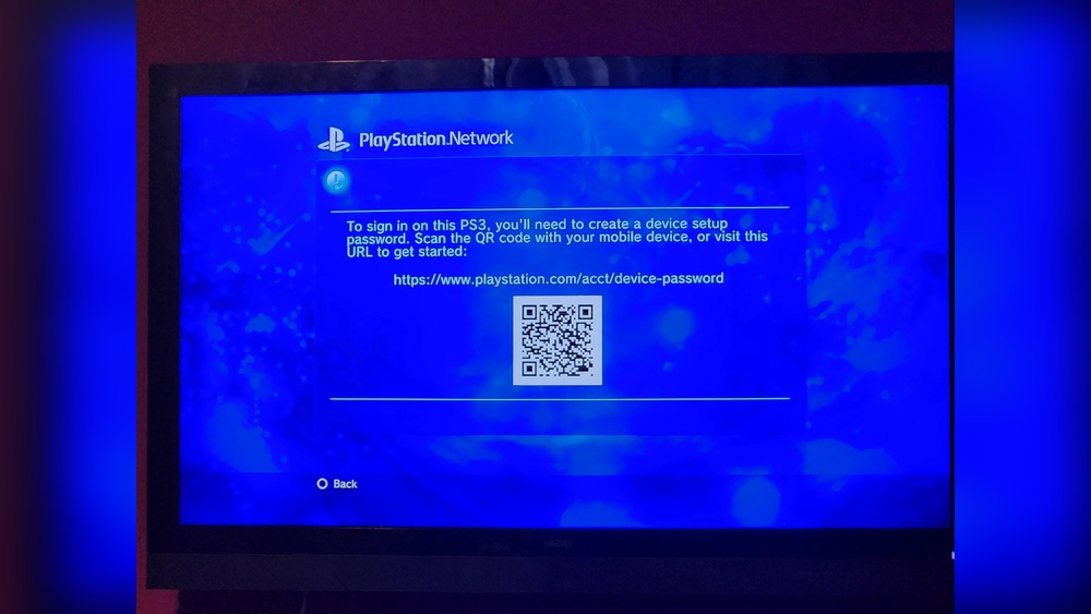 Device Setup Password Ps3 Not Working