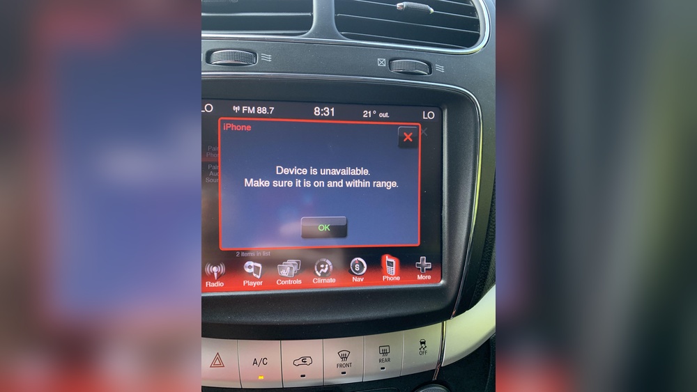 Dodge Journey Bluetooth Not Working