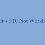 Factory Reset Acer Laptop Alt F10 Not Working