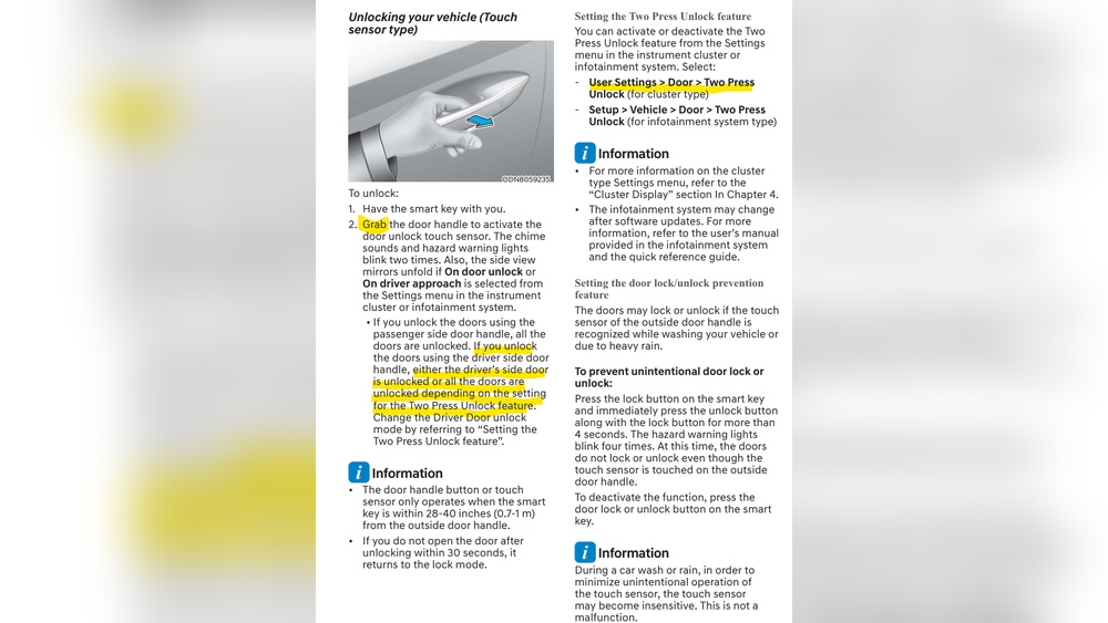 Hyundai Tucson Door Lock Button Not Working