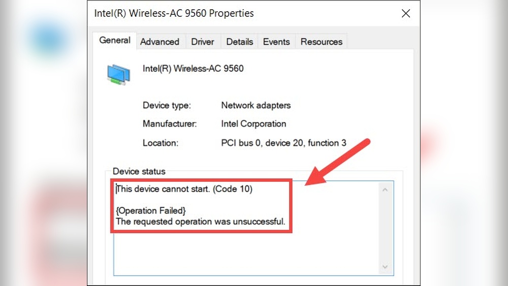 Intel R Wireless Ac 9560 Not Working