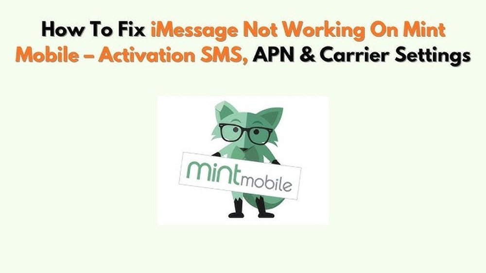 Mint Mobile Imessage Not Working
