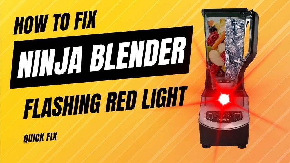 Ninja Blender Not Working Red Light Flashing