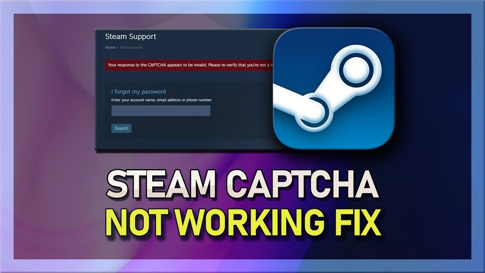 Steam Password Reset Captcha Not Working