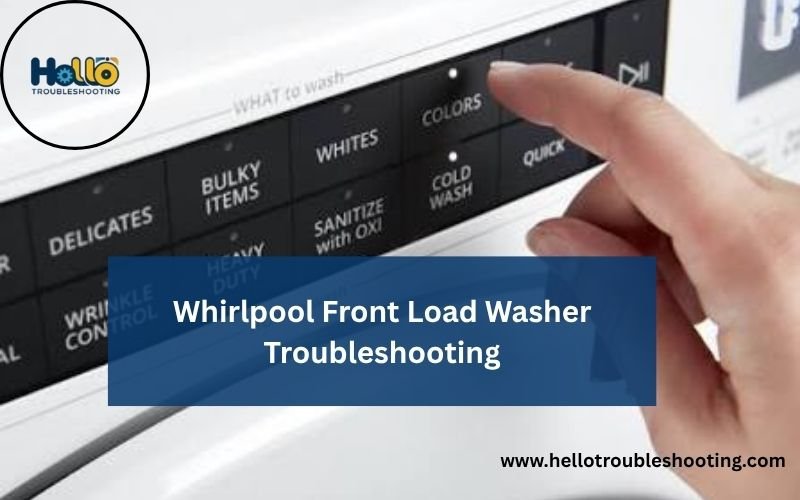 Whirlpool Front Load Washer Troubleshooting-FI
