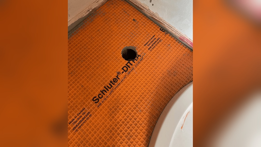 How To Installing Ditra Around Toilet Flange