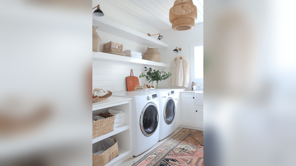 Coastal Laundry Room
