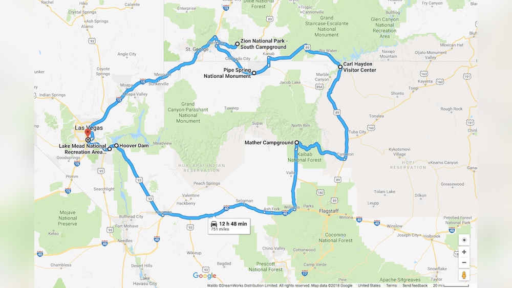 Grand Canyon National Park Itinerary