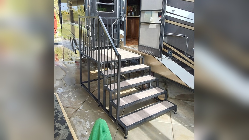 Rv Steps With A Platform