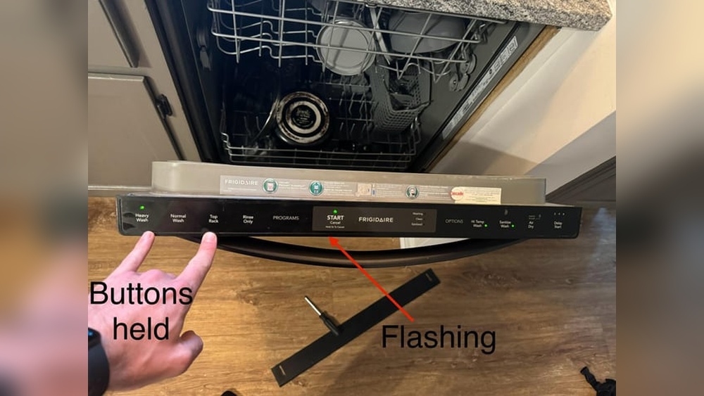 Frigidaire Dishwasher Troubleshooting Lights Flashing