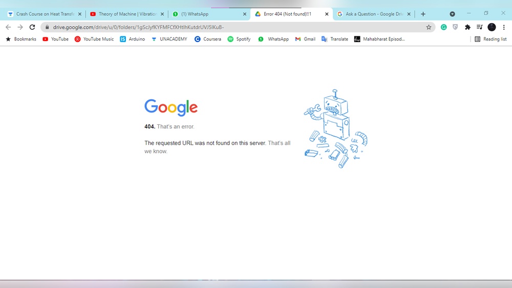 Google Drive File Not Found Troubleshooting