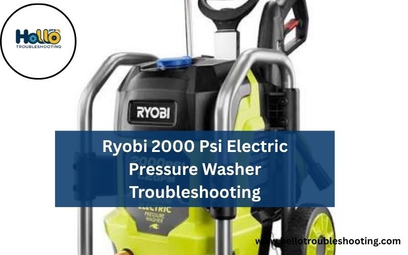 Ryobi 2000 Psi Electric Pressure Washer Troubleshooting-FI