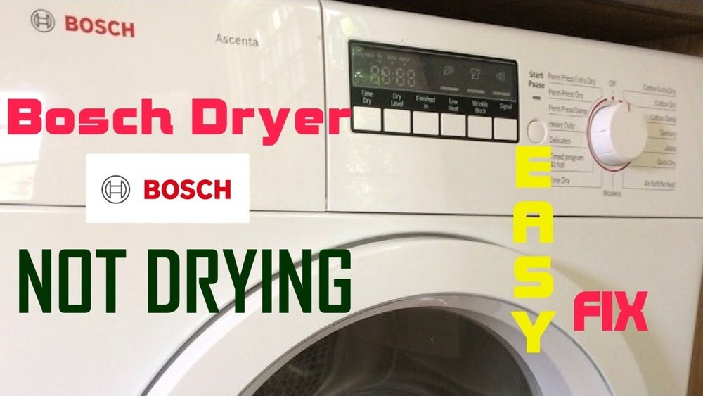 Bosch Heat Pump Dryer Not Collecting Water