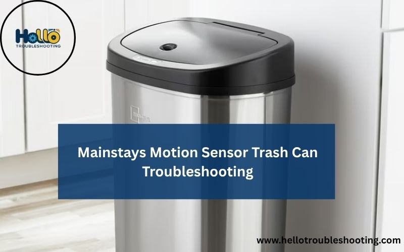 Mainstays Motion Sensor Trash Can Troubleshooting-FI