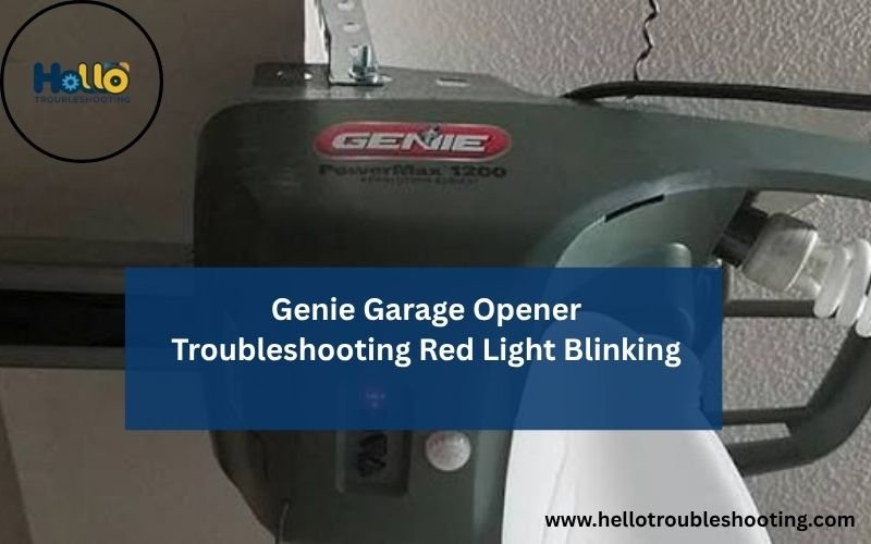 Genie Garage Opener Troubleshooting Red Light Blinking-FI
