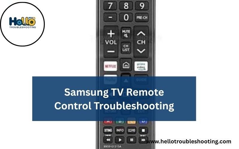 Samsung TV Remote Control Troubleshooting-FI