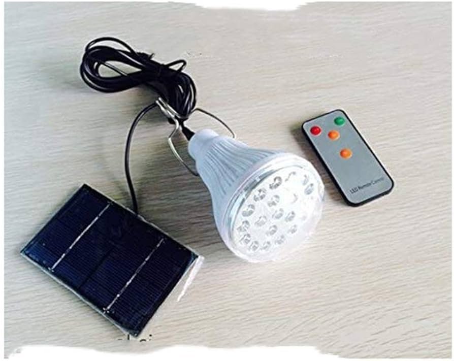 A warm glowing dimmable LED bulb inside a stylish pendant light fixture.