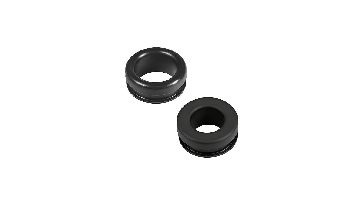 A high-quality PCV valve breather grommet installed in a clean automotive engine bay.