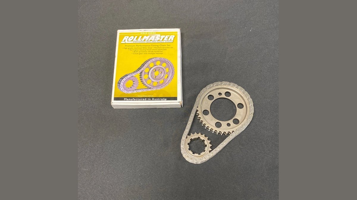 A complete performance timing kit displayed neatly on a clean workshop table.