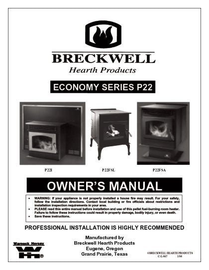 High quality wood pellets inside a Breckwell pellet stove hopper ready for efficient fuel feeding.