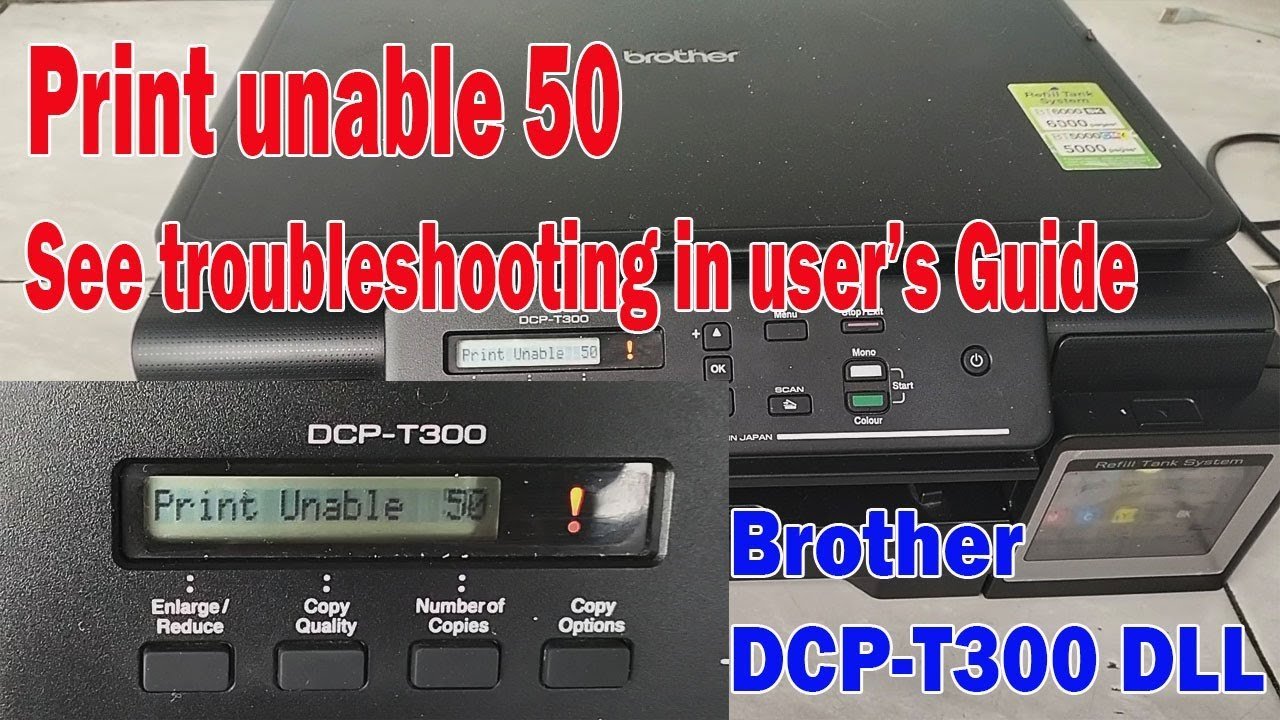 Hands using a laptop to download updated drivers for a Brother printer.
