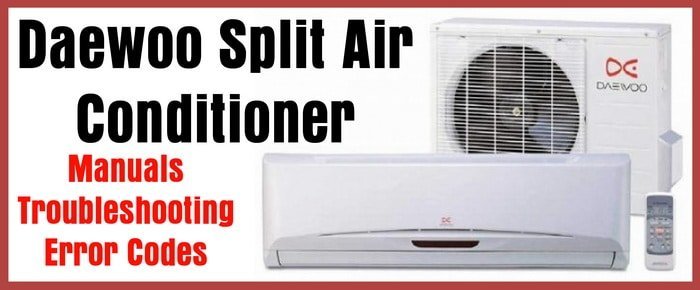 A modern Daewoo air conditioner mounted on a clean living room wall.