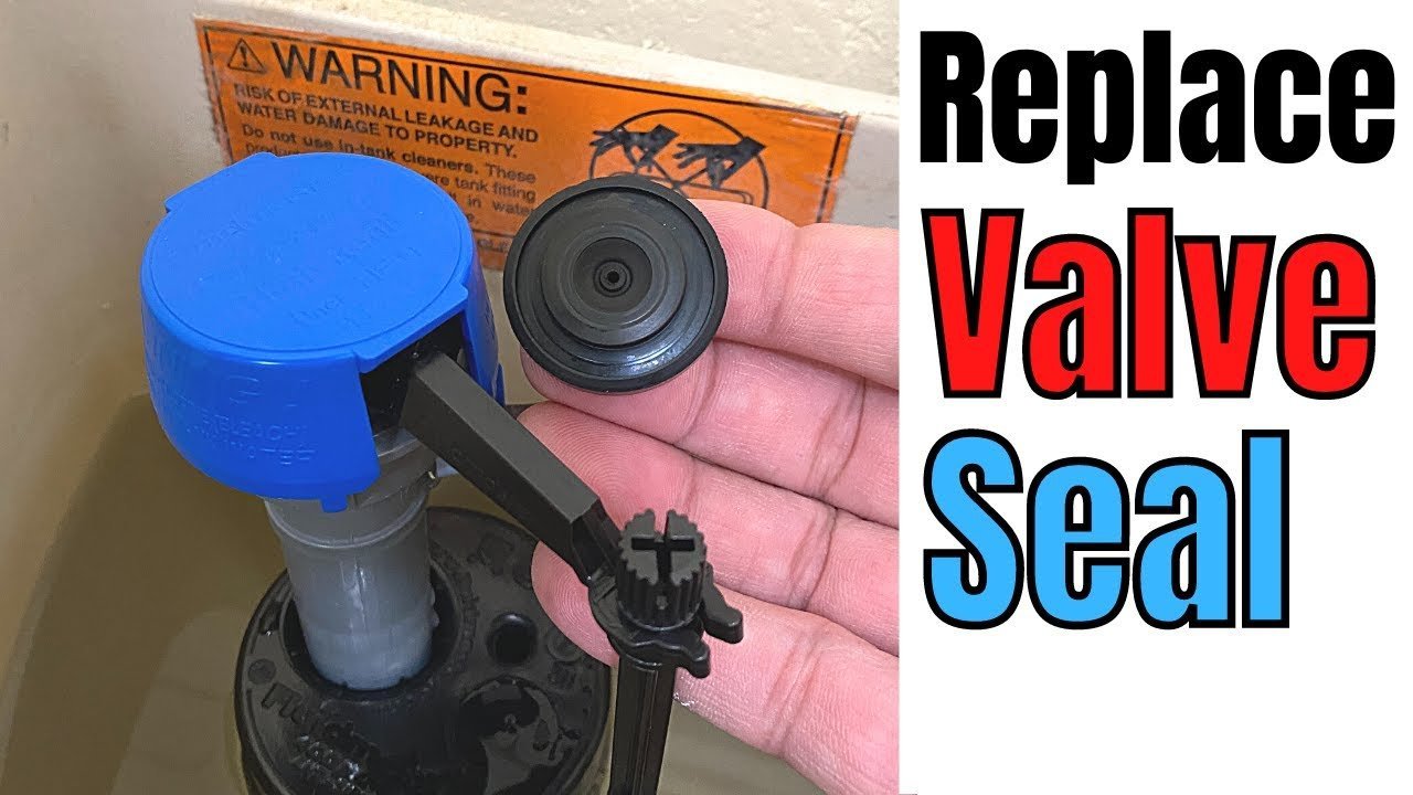 Hard water mineral deposits accumulating inside a toilet fill valve mechanism.