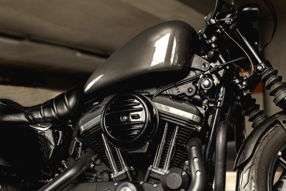 A close-up view of a motorcycle instrument panel representing Harley Davidson troubleshooting codes.