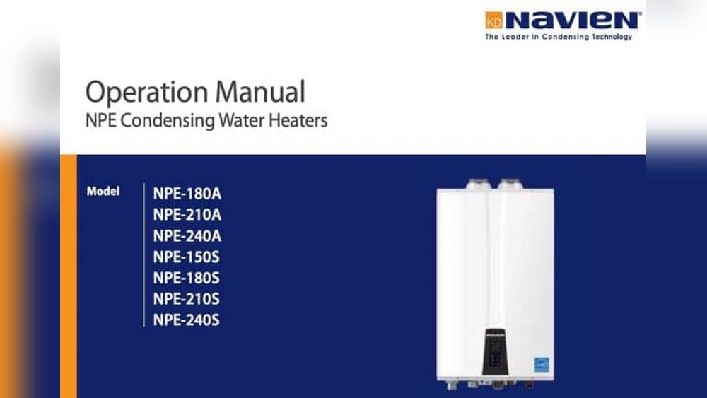 Navien Tankless Water Heater Manual Troubleshooting