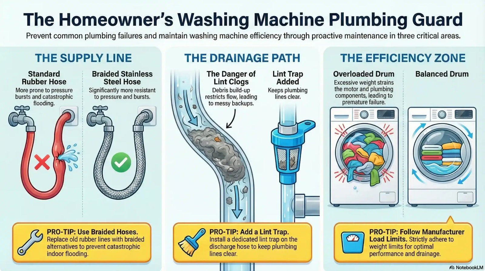 Hands preparing to clean the debris filter of a modern washing machine.
